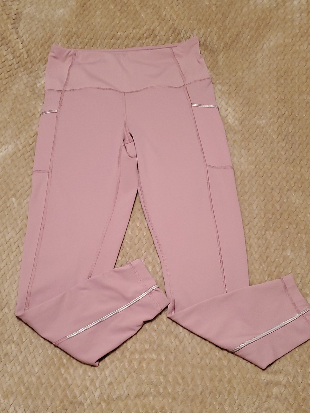 90 Degree By Reflex Mauve Pink Performance Leggings